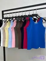 تاپ رکابی یقه گرد کشبافت Mlg