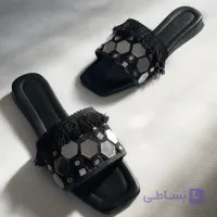 صندل زنانه چرم آينه كاري كد MA01
