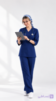 اسکراب شلوار زنانه کشی سه ربع رنگ کاربنی مدل لارا