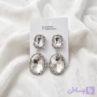 گوشواره جواهری سفید
