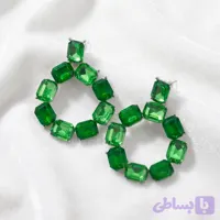 گوشواره جواهری سبز