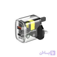 شارژر دیواری 20W پرودو مدل Dual Output Transparent