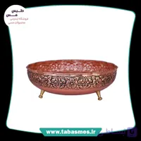 میوه خوری 3پایه مسی مدل رز گل
