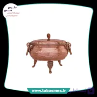 سوپ خوری (شکلات و گز خوری) مسی سه پایه چکشی سایز1