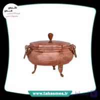 سوپ خوری (شکلات و گز خوری) مسی سه پایه چکشی سایز2
