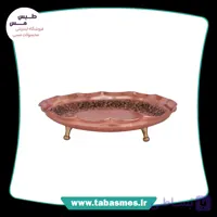 شیرینی خوری 3پایه مسی مدل رز گل