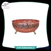 آجیل خوری 3پایه مسی مدل رز گل