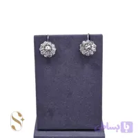 گوشواره نقره زنانه اویزی تراش کد SilverSet-G0050