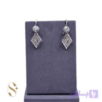 گوشواره نقره زنانه اویزی تراش کد SilverSet-G0048