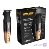 ماشین اصلاح خط زن حرفه‌ای WMARK NG-325 برای جزئیات‌کاری - مشکی طلایی با گارانتی