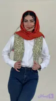 وست سوزن دوزی شده ارغوان