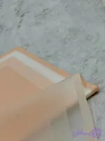 کاغذ ضدآب گل آرایی بسته ۲۰ برگی رنگ صورتی با حاشیه سفید مدل xjy-02