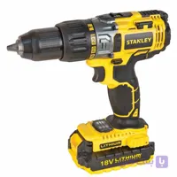 دریل پیچ گوشتی شارژی چکشی 18 ولت استنلی مدل STDC18LHBK