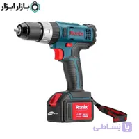دریل پیچ گوشتی چکشی شارژی 18 ولت رونیکس مدل 8618