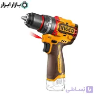 دریل شارژی 16 ولت 66 نیوتن براشلس اینکو مدل CIDLI166062