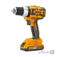 دریل پیچ گوشتی چکشی شارژی براشلس 20 ولت اینکو مدل CIDLI20608