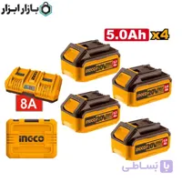 کیت باتری لیتیوم‌ یونی 20 ولت و شارژر اینکو مدل FBCPK2425