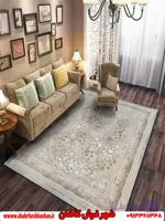 فرش طلاکوب 1200 شانه طرح ایوانا بژ
