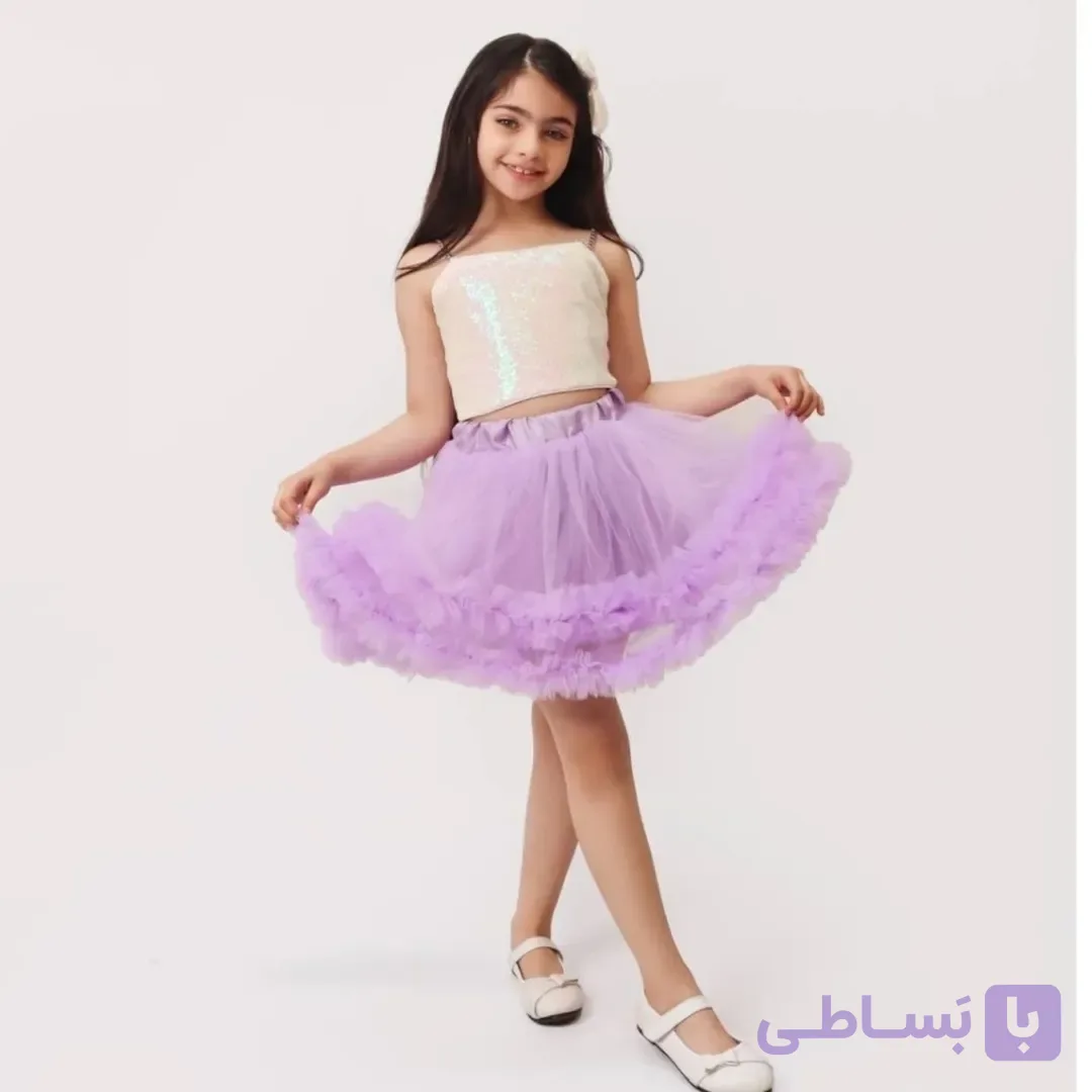 دامن تور پوم پوم دخترانه سارا