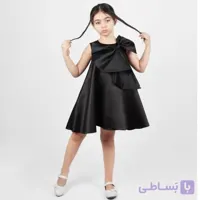 پیراهن پاپیونی ساتن امریکایی سایز ۱ تا ۴