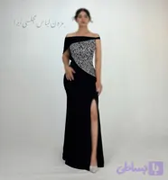 پیراهن مجلسی ماکسی سوزن دوزی