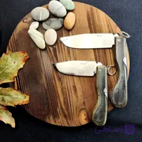 چاقو تاشو بوکانی استیل عزت کردستان | تیغه استیل ضد زنگ 440 آلمانی و دسته میکارتا