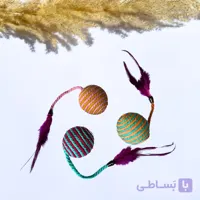 توپ بازی دنباله دار ونوس مناسب سگ و گربه