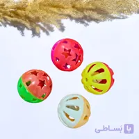 اسباب بازی توپ جغجه ای مناسب سگ و گربه