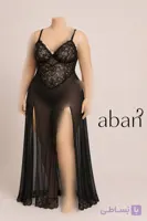 لباس خواب نسیم مدل حریر کش جلو چاکدار سایز بزرگ