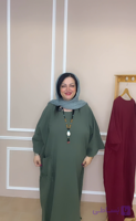 مانتو کفتان الیاف طبیعی سایز بزرگ رنگ بندی جذاب کد 020