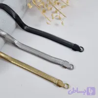 ست گردنبند و دستبند ماری مردانه استیل 60 سانتی| دلسامه
