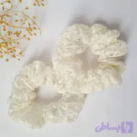 کش مو اسکرانچی دخترانه گیپور شیک و لطیف | دلسامه
