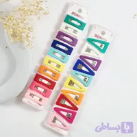پک ۱۰ عددی گیره مو تق‌تقی دخترانه | سایز کوچک ۳.۵ سانتیمتر
