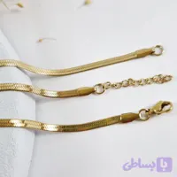 ست دستبند و گردنبند ماری زنانه استیل طرح اسنیک 45 سانتی | دلسامه