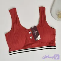 نیم تنه کبریتی دخترانه اسفنجی با کاپ متحرک تا سایز ۳۶ | دلسامه