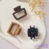 کلیپس مو زنانه کوچک مدل صندوقی جنس شمعی شیک و مقاوم مناسب استفاده روزمره