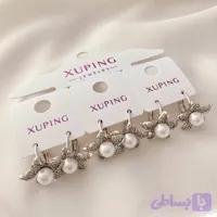 گوشواره ژوپینگ طرح گل مرواریدی مدل 260