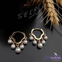 گوشواره ژوپینگ مرواریدی آویز مدل 259