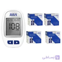 دستگاه تست قندخون مدل AGM01 آوان همراه 10 عدد نوار