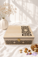 باکس چوبی گیفتانه آجیل و خشکبارمدل صبا4خونه(افرا)