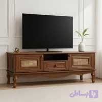 میز تلویزیون مدل حصیری 160 سانت مناسب برای تلویزیون تا 65 اینچ