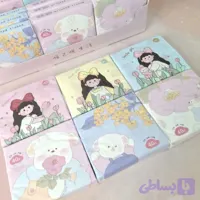 دستمال کاغذی دختر و هاپو
