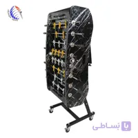 فوتبال دستی هایگلاس مشکی رعد نقره ای PVC مشکی S12