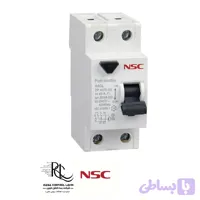 کلید محافظ جان دو پل (25 تا 63 آمپر) برند NSC