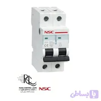 کلید مینیاتوری دو پل تیپ C (4 تا 63 آمپر) برند NSC
