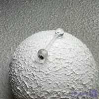 پیرسینگ زبان سیلیکونی نگین دار کد 713