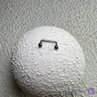 پیرسینگ سارفیس استیل پایه 12mm کد 820