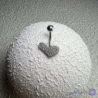 پیرسینگ ناف قلب جواهری کد 569