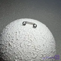 پیرسینگ سارفیس تیتانیوم نگین کریستال طول پایه 13mm کد 817