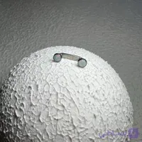 پیرسینگ سارفیس تیتانیوم سنگ اوپال آبی طول پایه 13mm کد 816